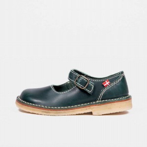 Women's Duckfeet Himmerland Mary Jane Shoes Green | NZ CTUK02165