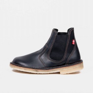 Women's Duckfeet Roskilde Chelsea Boots Black | NZ AFNQ10684
