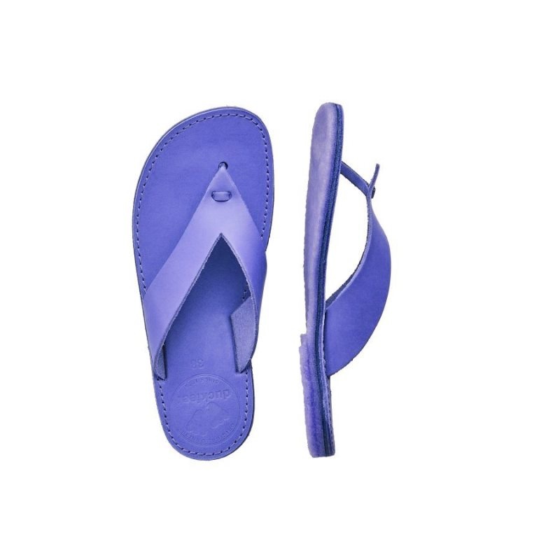 Men's Duckfeet Aero Flip Flops Blue | NZ MVKG51274