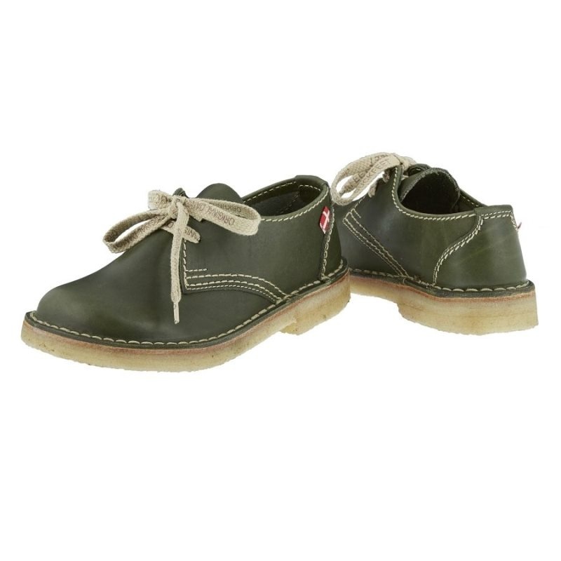 Men's Duckfeet Jylland Lace Up Shoes Green | NZ KBPC69081