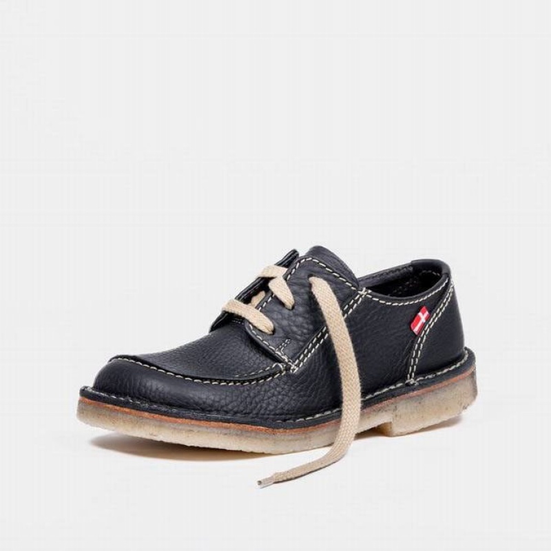 Men's Duckfeet Svendborg Lace Up Shoes Black | NZ FMAQ46352