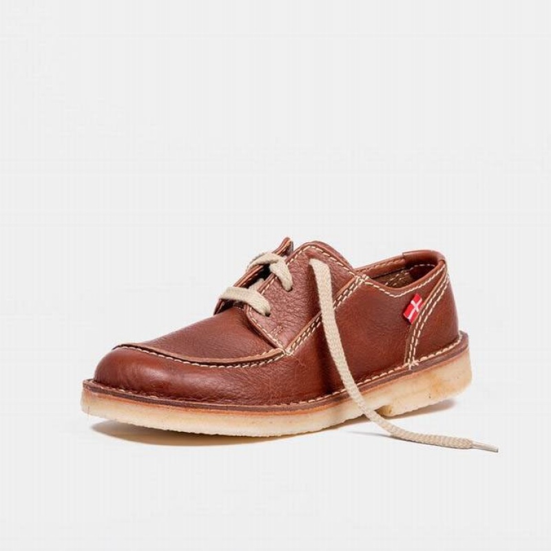 Men's Duckfeet Svendborg Lace Up Shoes Brown | NZ ZFQJ18745
