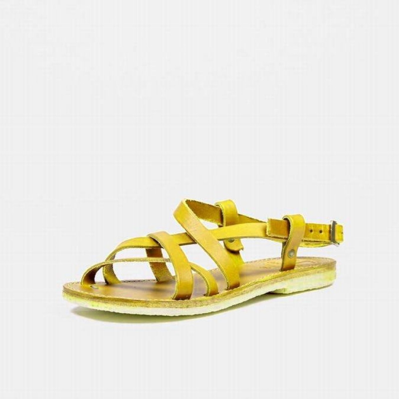 Women's Duckfeet Bornholm Sandals Yellow | NZ AEWD15796
