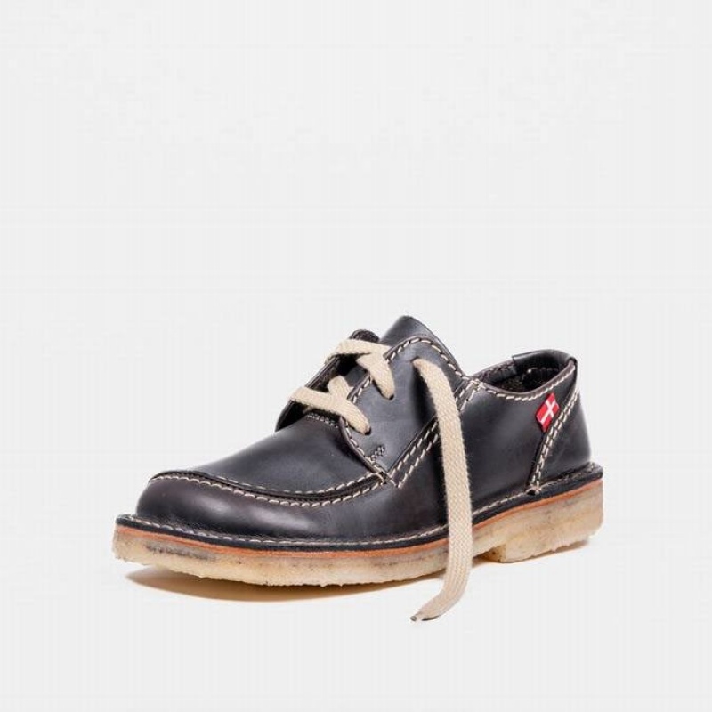Women's Duckfeet Fyn Lace Up Shoes Black | NZ IXHV47962