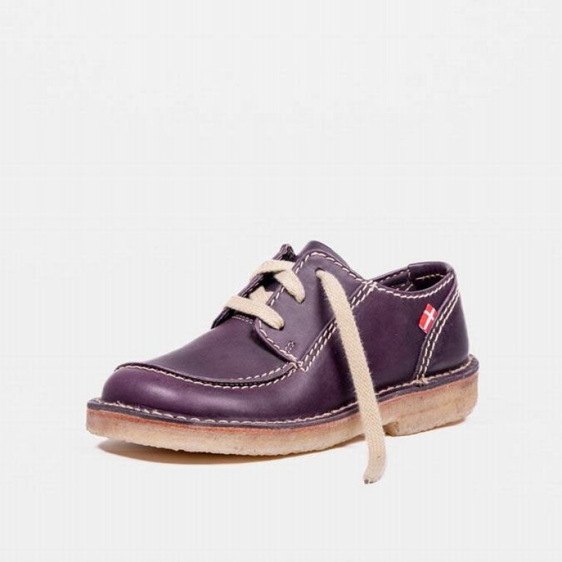 Women's Duckfeet Fyn Lace Up Shoes Purple | NZ ZMKC73105