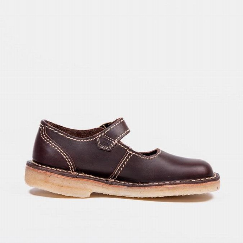 Women's Duckfeet Himmerland Mary Jane Shoes Chocolate | NZ WJMT70153