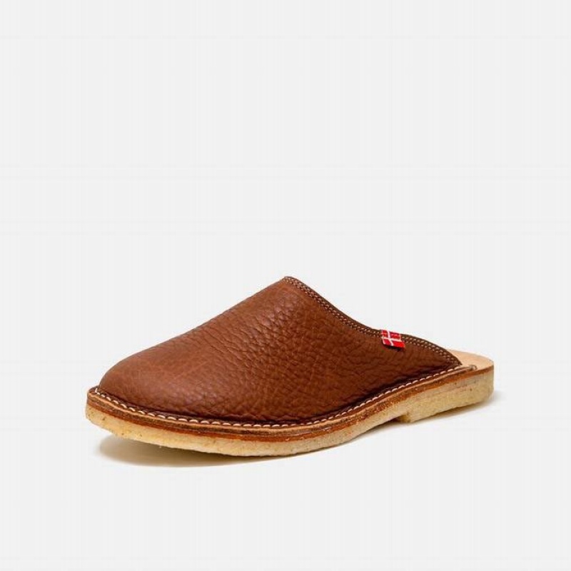Women's Duckfeet Klitmoller Slippers Brown | NZ NHSR65043