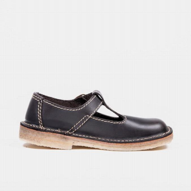Women's Duckfeet Lolland Mary Jane Shoes Black | NZ GMUR83615