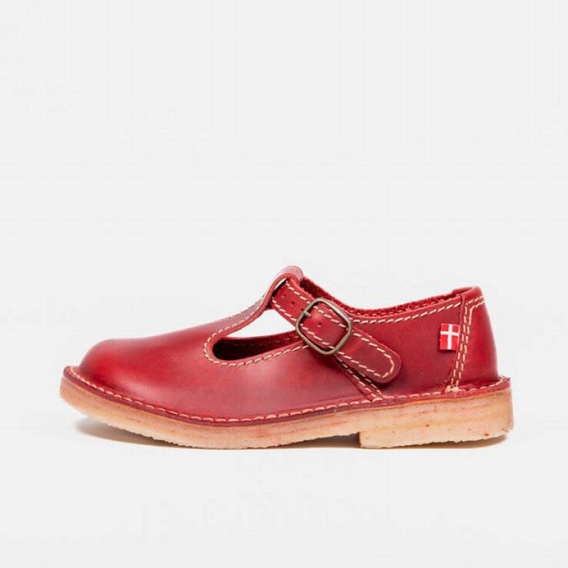 Women\'s Duckfeet Lolland Mary Jane Shoes Red | NZ KMYX69051