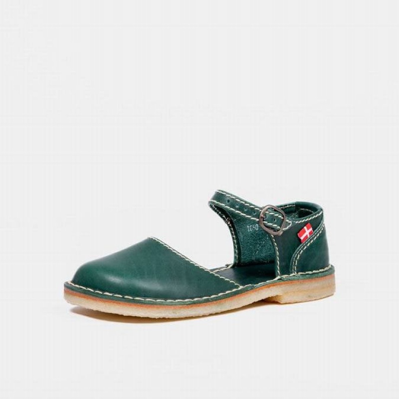 Women's Duckfeet Mols Mary Jane Shoes Green | NZ PDXL24107