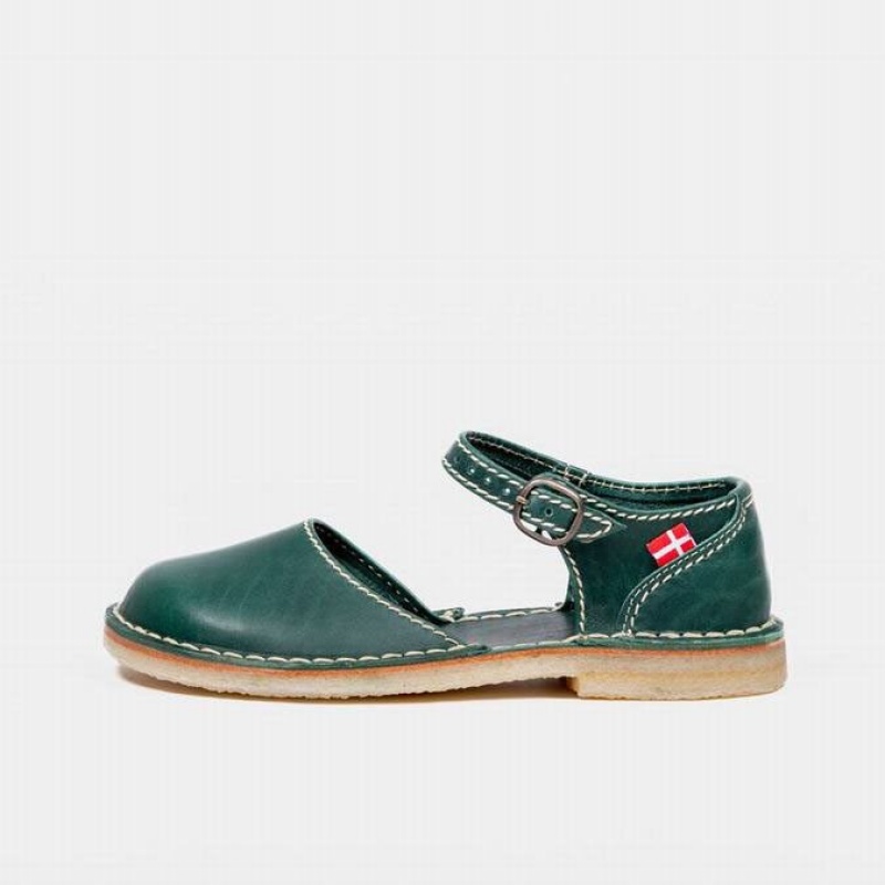 Women\'s Duckfeet Mols Mary Jane Shoes Green | NZ PDXL24107