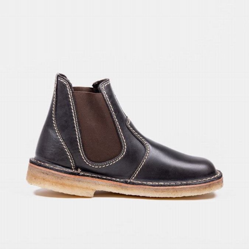 Women's Duckfeet Roskilde Chelsea Boots Black | NZ CXSQ52840
