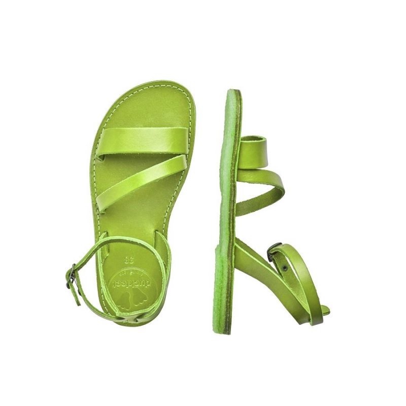 Women's Duckfeet Skaerbaek Sandals Green | NZ YKNQ08479